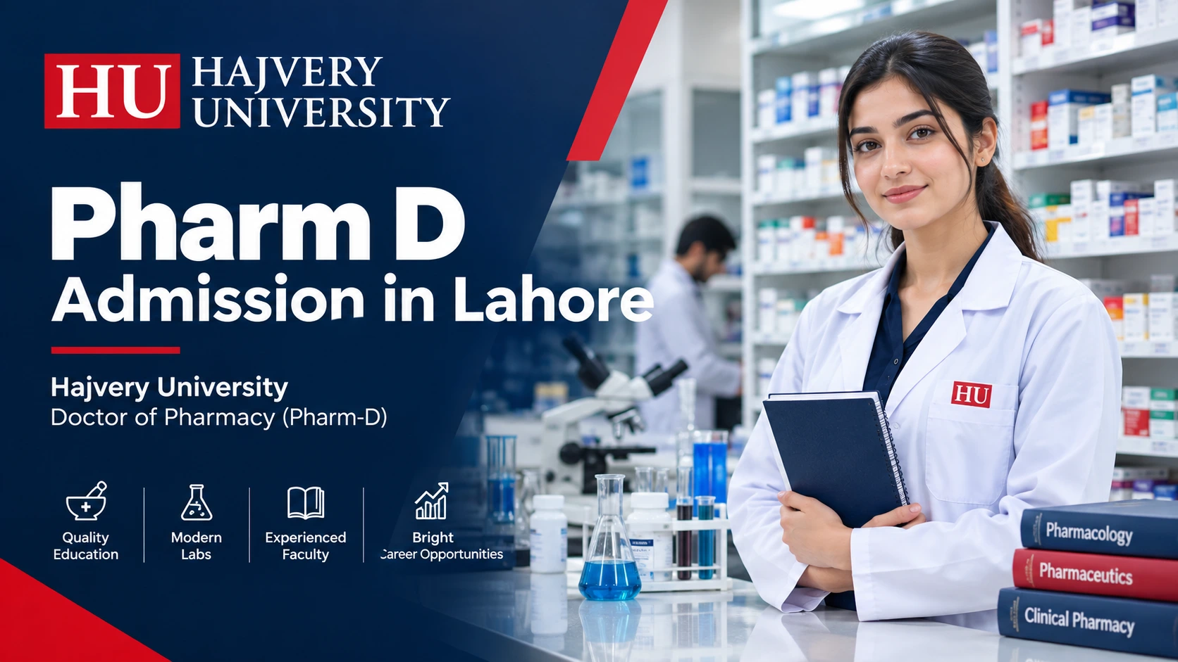 Pharm D admission in Lahore at Hajvery University